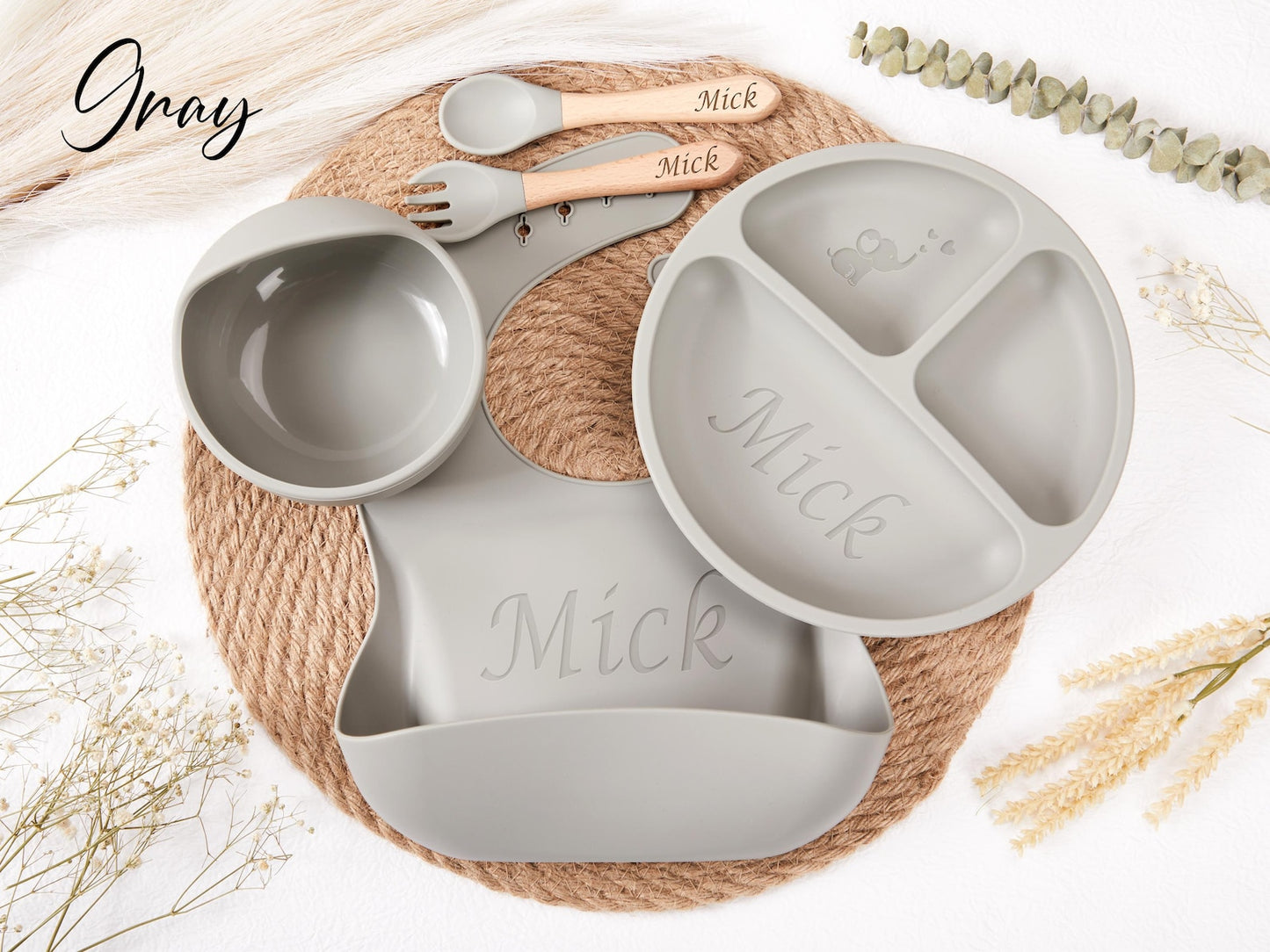 Personalized Silicone Weaning Set