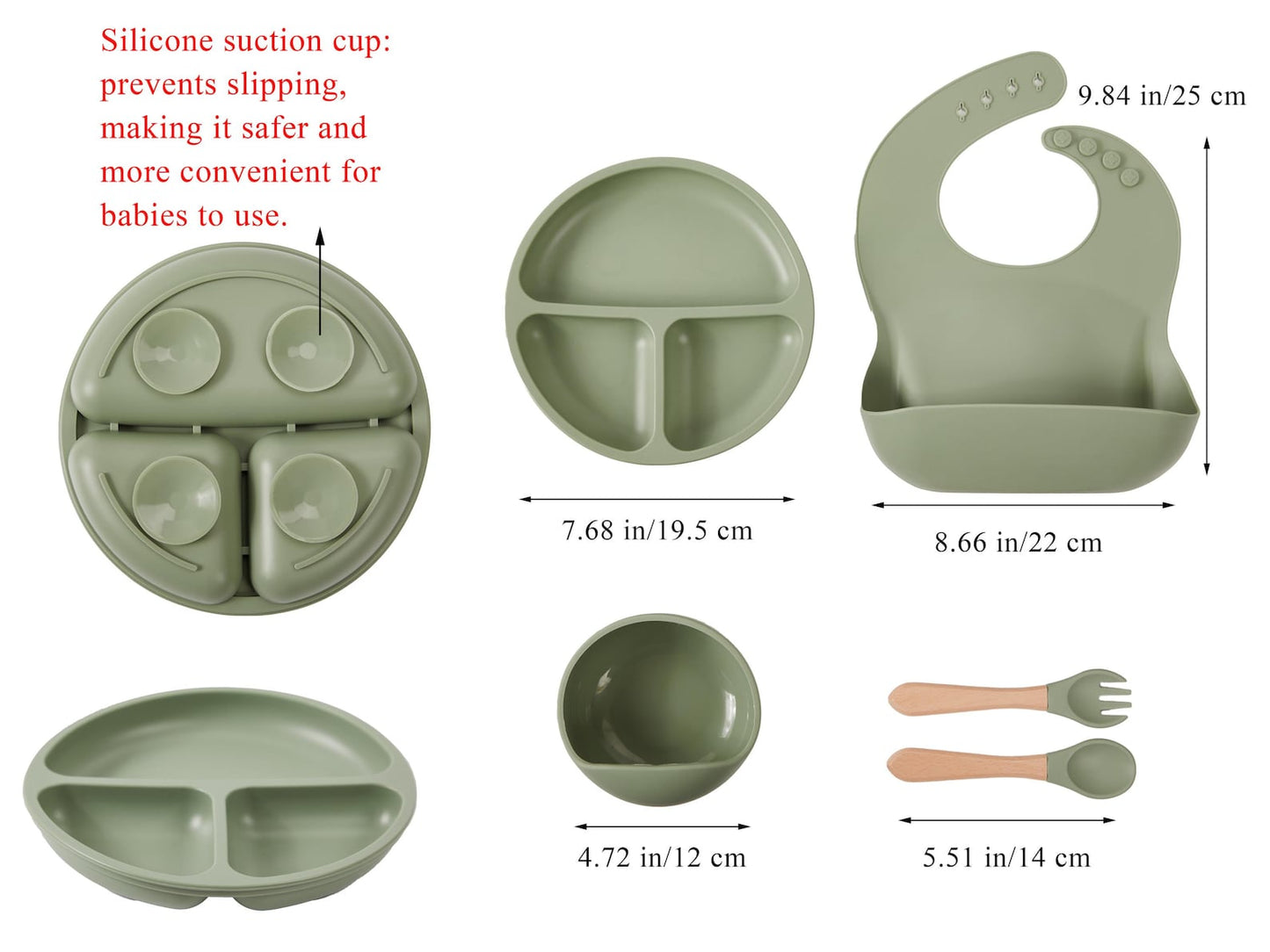 Personalized Silicone Weaning Set