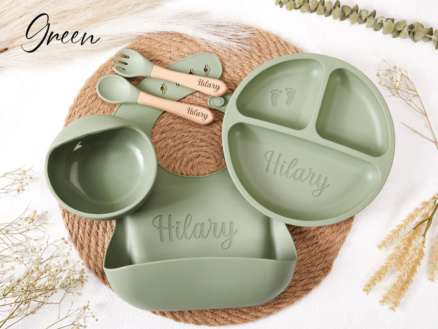 Personalized Silicone Weaning Set
