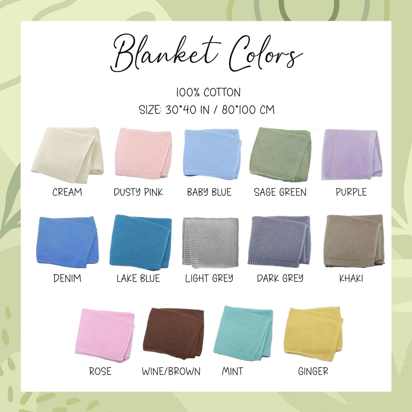 Personalized Embroidered Baby Blanket